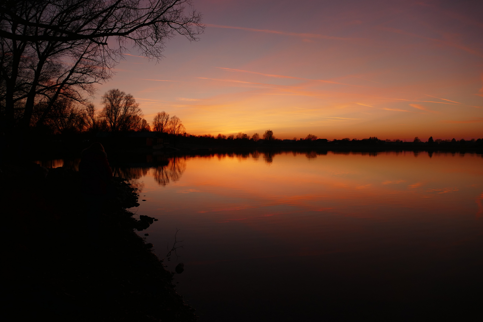 Kronthaler Weiher am Abend 2