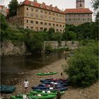 Krumau Paddelparadies Moldau Schloß Schwarzenberg