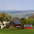 Krumhermersdorf mit Fernblick auf die Augustusburg