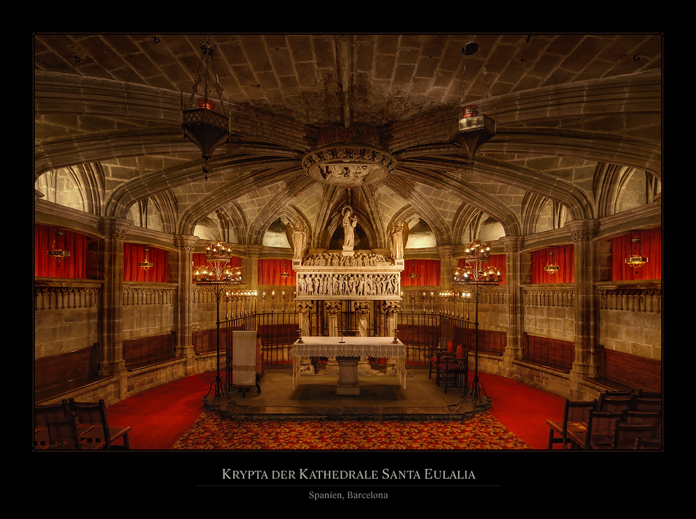 Krypta der Kathedrale Santa Eulalia