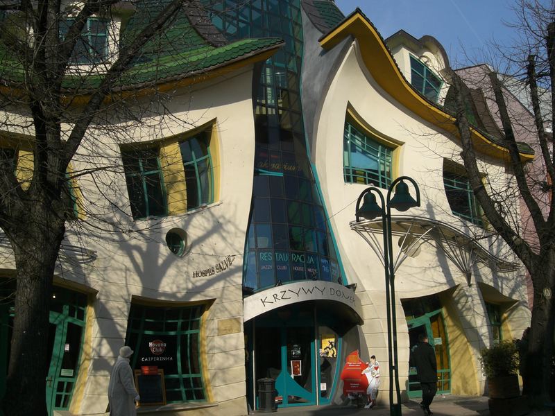 Krzywy Domek Das Schiefe Haus In Sopot Foto Bild Europe