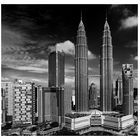 Kuala Lumpur - Petronas Towers black/white