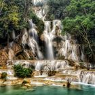 Kuang SI Falls near Luang Prabang, Laos