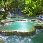 Kuang Si Waterfall.