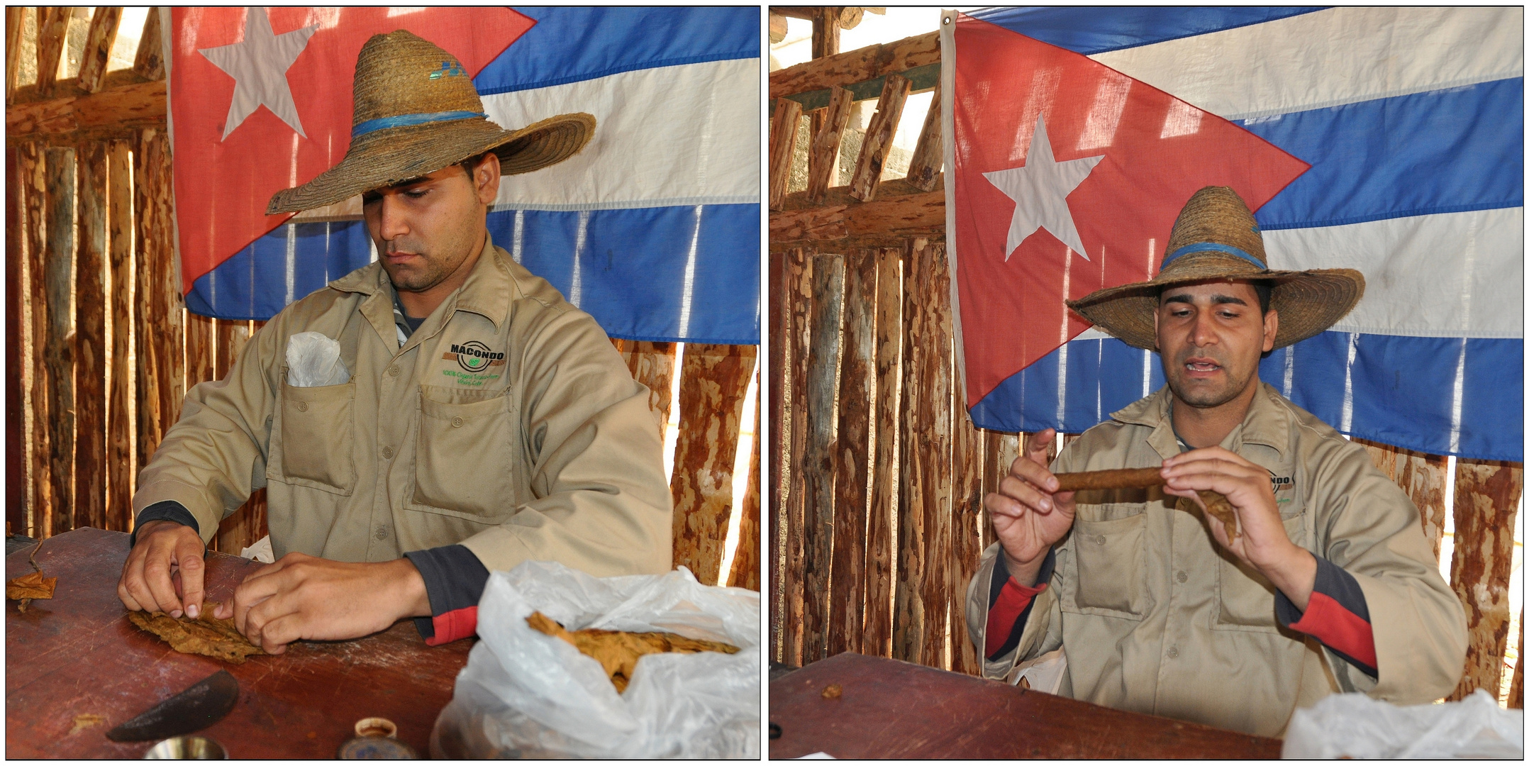 Kuba, Valle de Viñales, Zigarren drehen