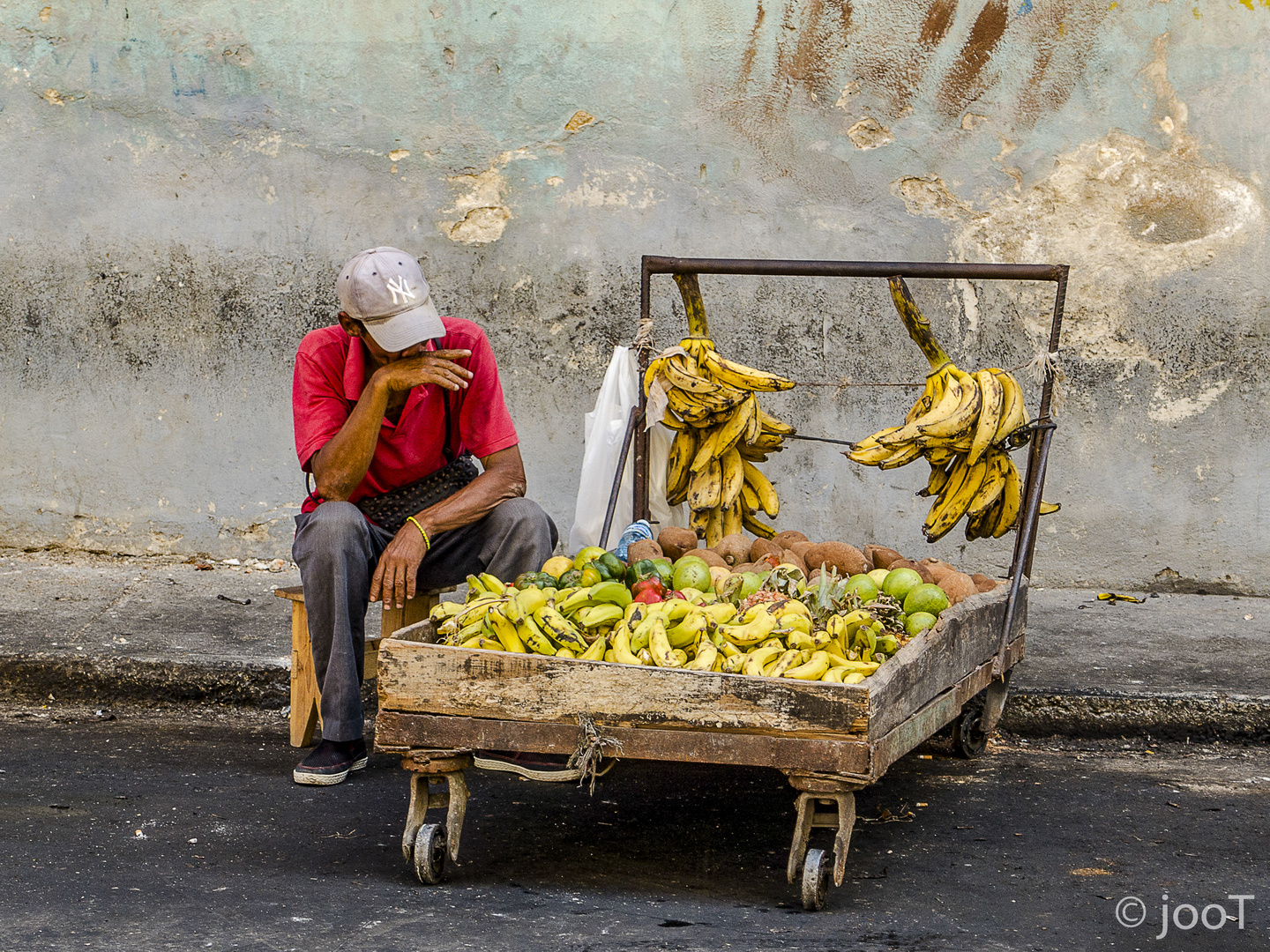 Kubanischer Obstverkäufer in Havanna