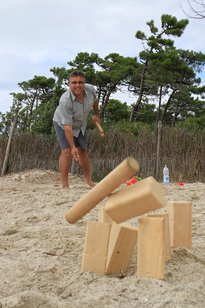 Kubb am Strand