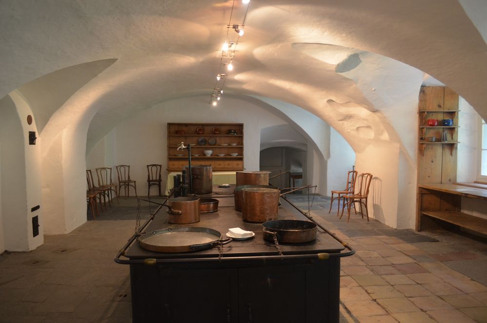 Küche aus dem Edlen Bade und Thermen Hotel in der Taminaschlucht