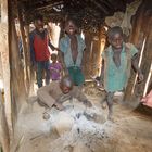 Küche der Batwa bei Rushaga, Uganda