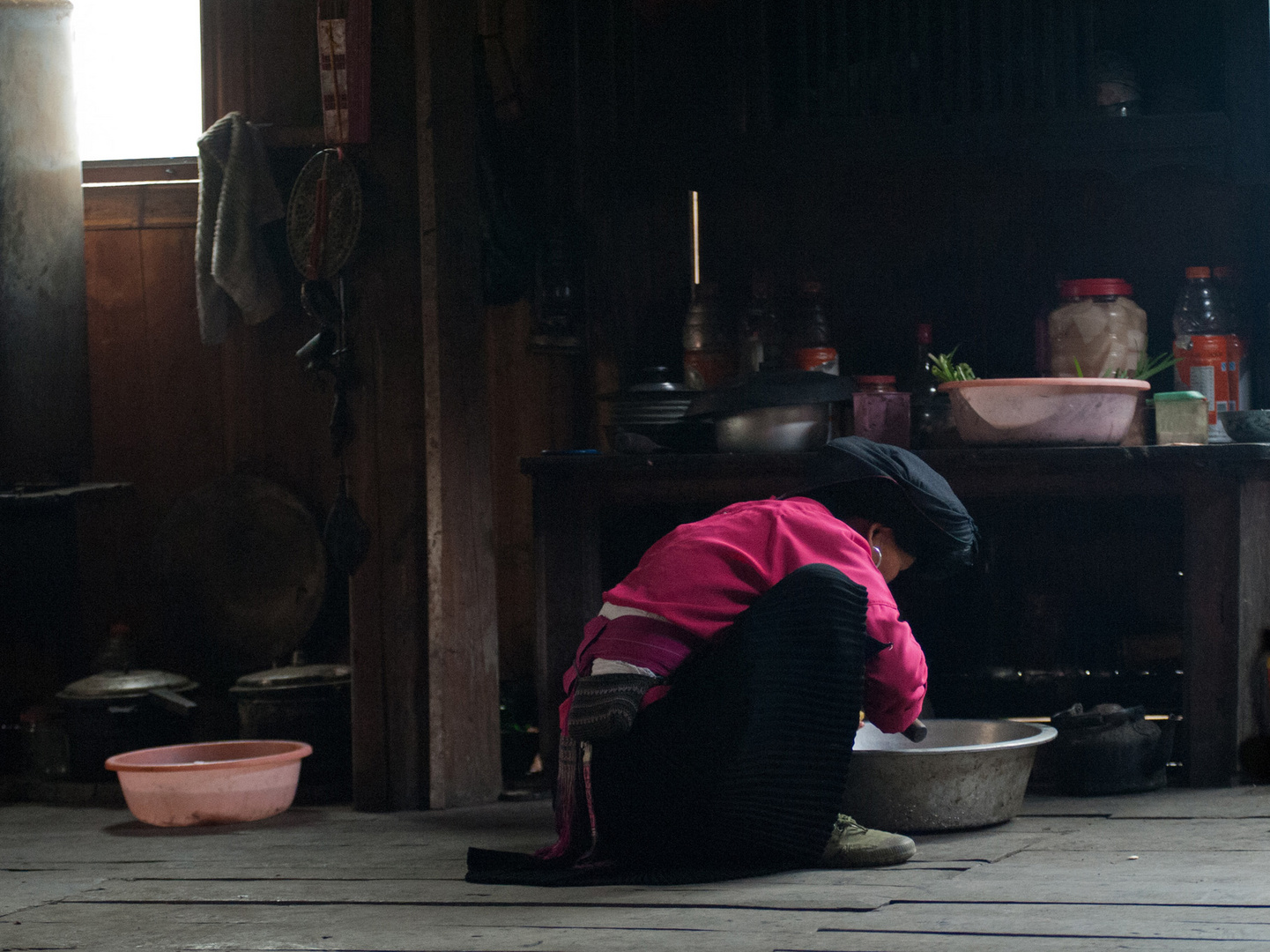 Küche in den Reisterassen von Longsheng