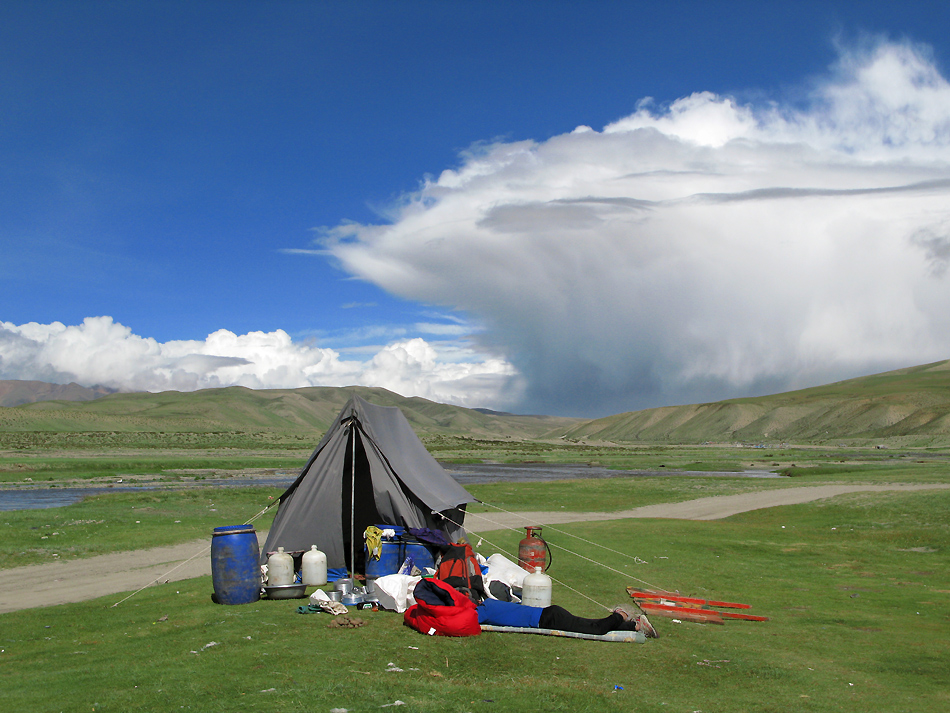 Küchenzelt-Sherpa-Tibet-Wetter