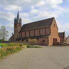 Kühlsheim Kirche bei schönen April Wetter