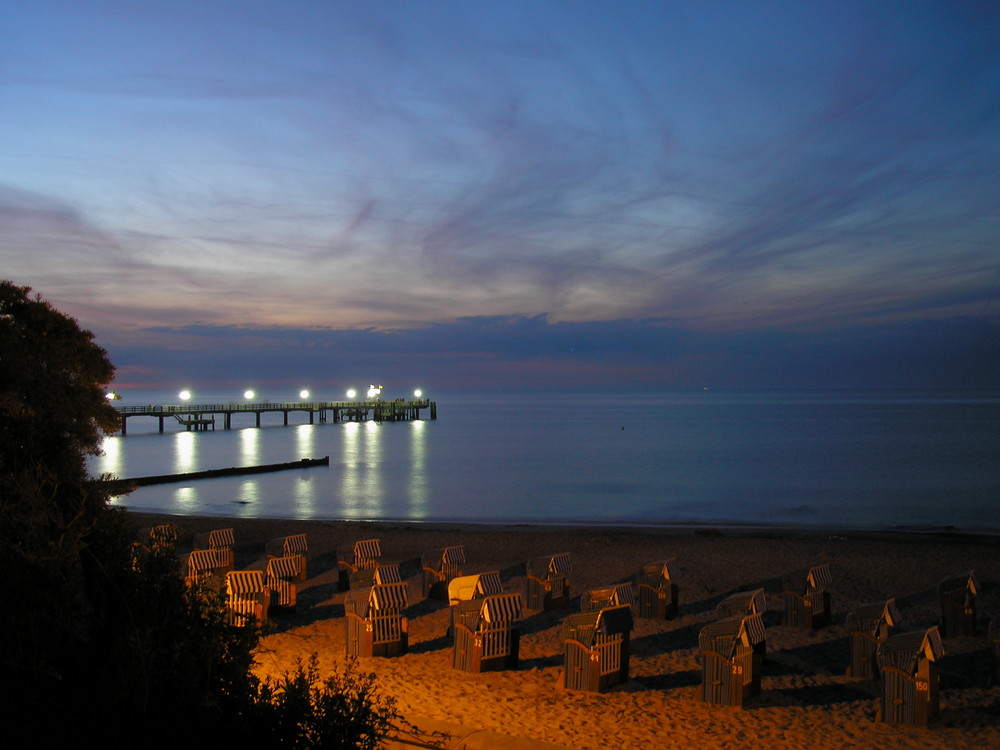 Kühlungsborner Strand bei Nacht