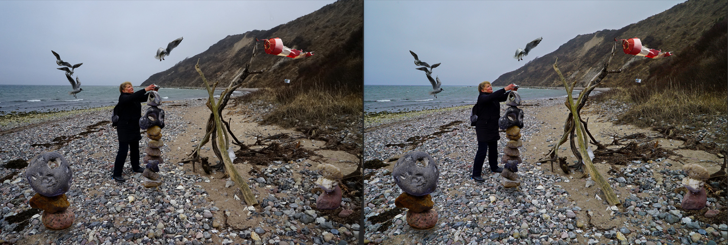 Künstler auf Hiddensee (3D-X-View)