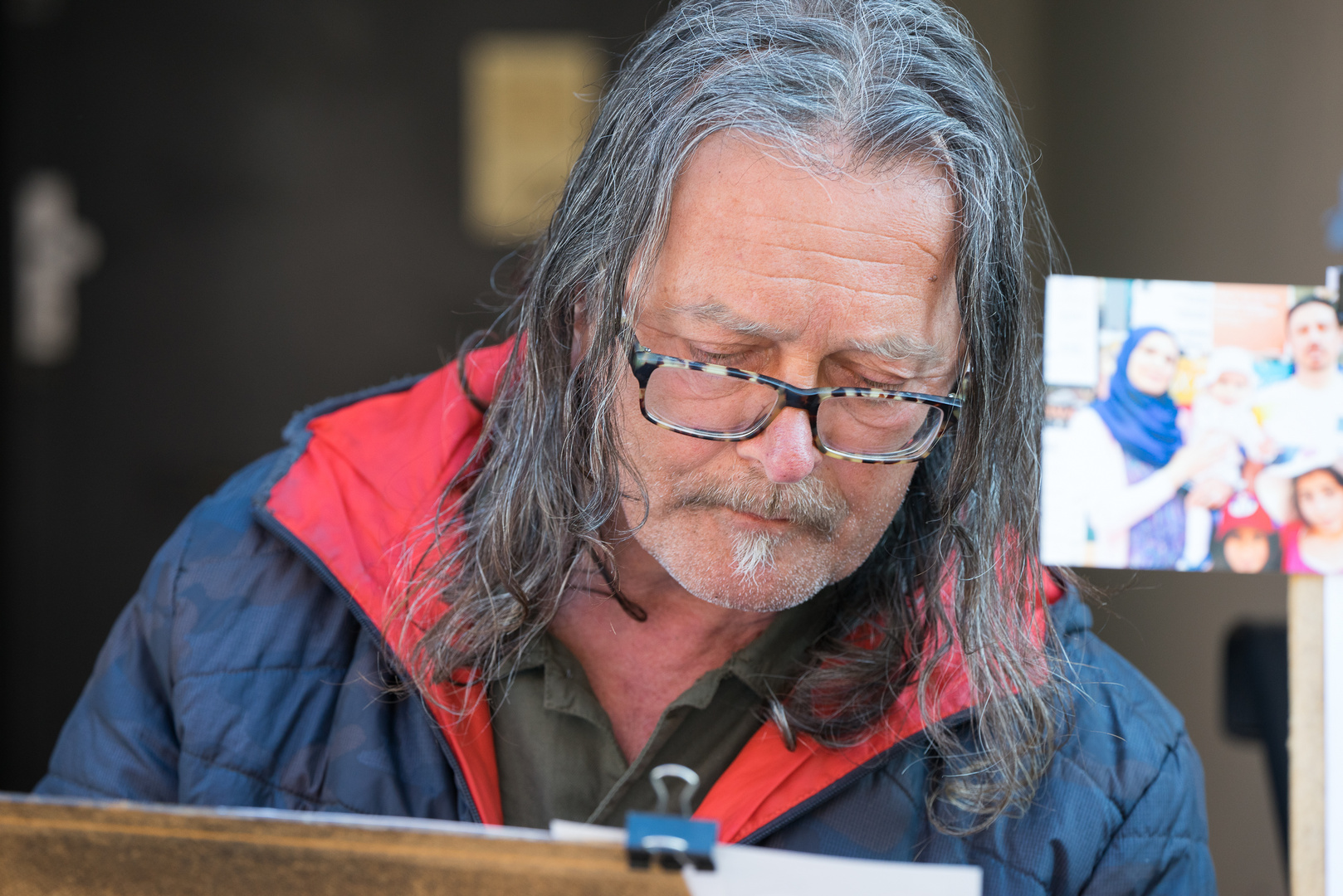 Künstler bei der Arbeit - der street-painter