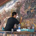 Künstler bei der Arbeit - Tempel in Bangkok