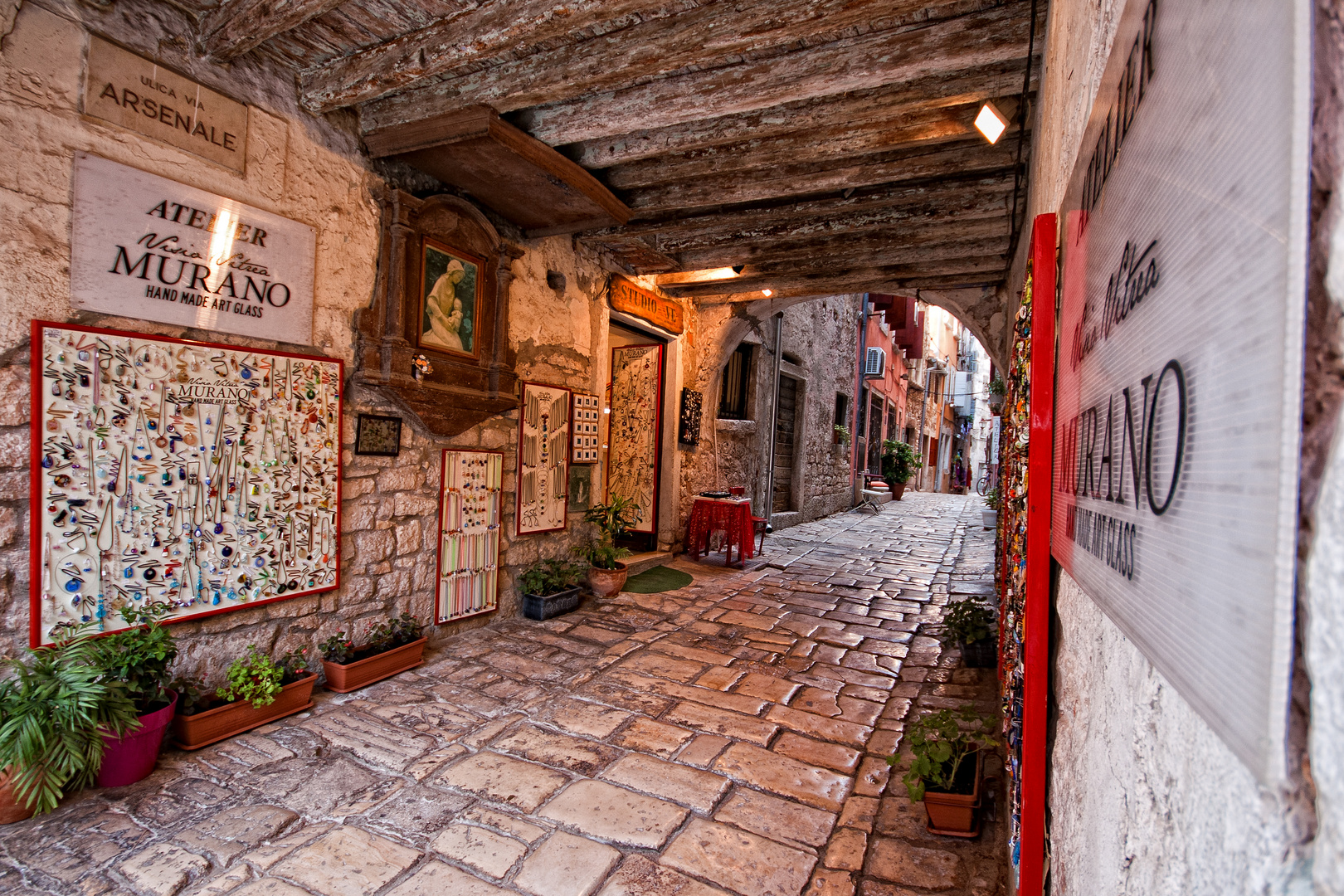 Künstlergasse in Rovinj