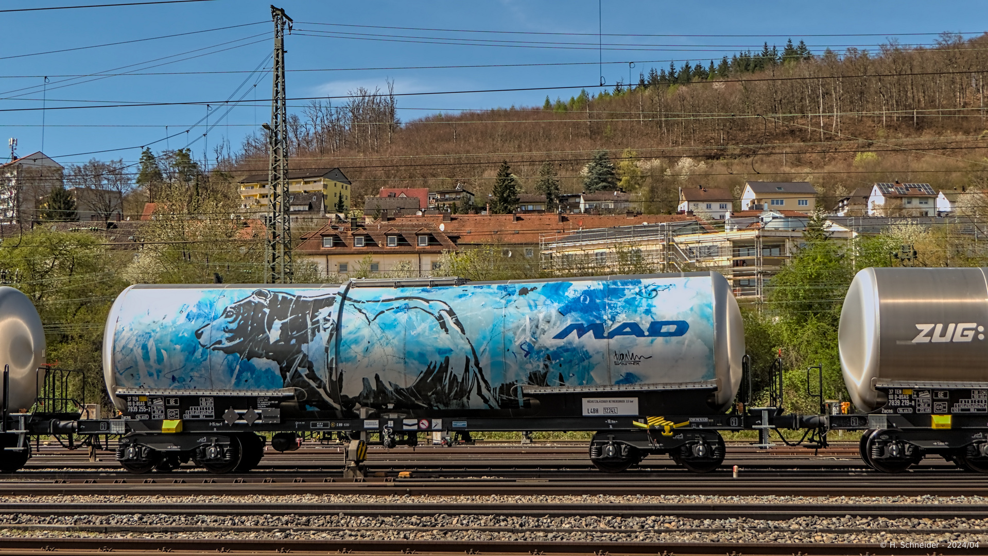 Künstlerische Kesselwagen Gestaltung