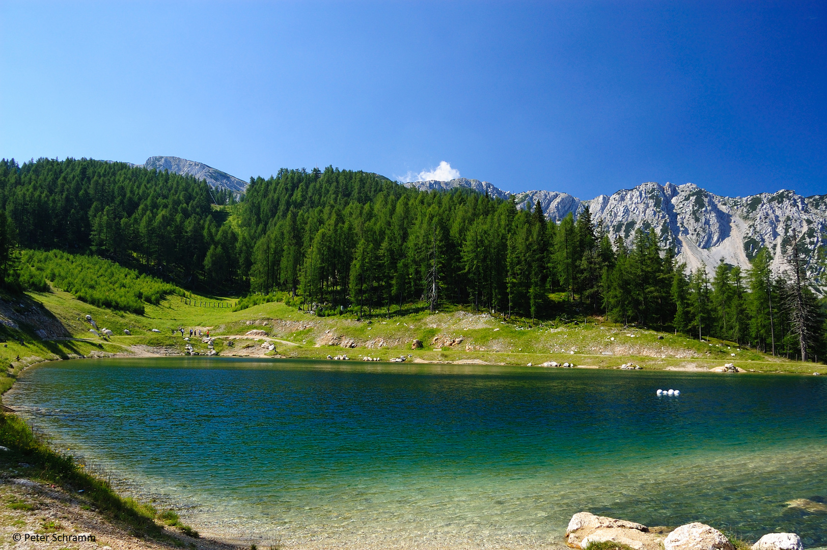 Künstlicher Bergsee am Petzen