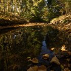 künstlicher Kanal im Herbst