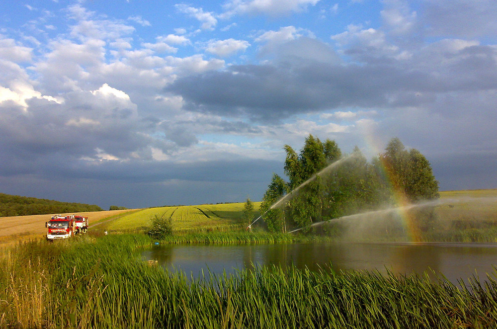 Künstlicher Regenbogen