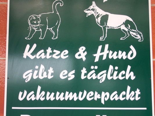 Kürzlich beim Fleischer in Schönefeld...