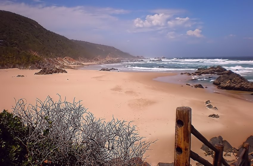 Küste am Keurboomstrand - Garden Route Südafrika