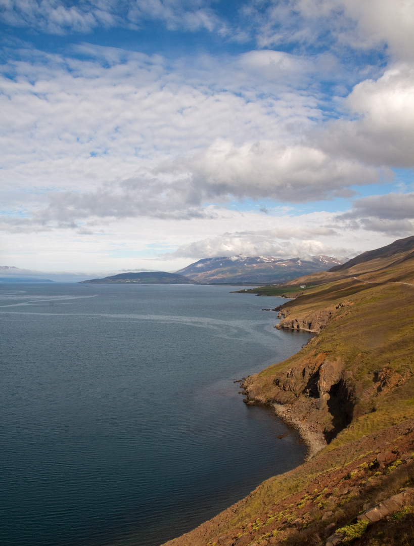 Küste bei Akureyri - Fjord Eyjafjörður