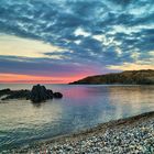 Küste bei Collioure früh vor Sonnenaufgang