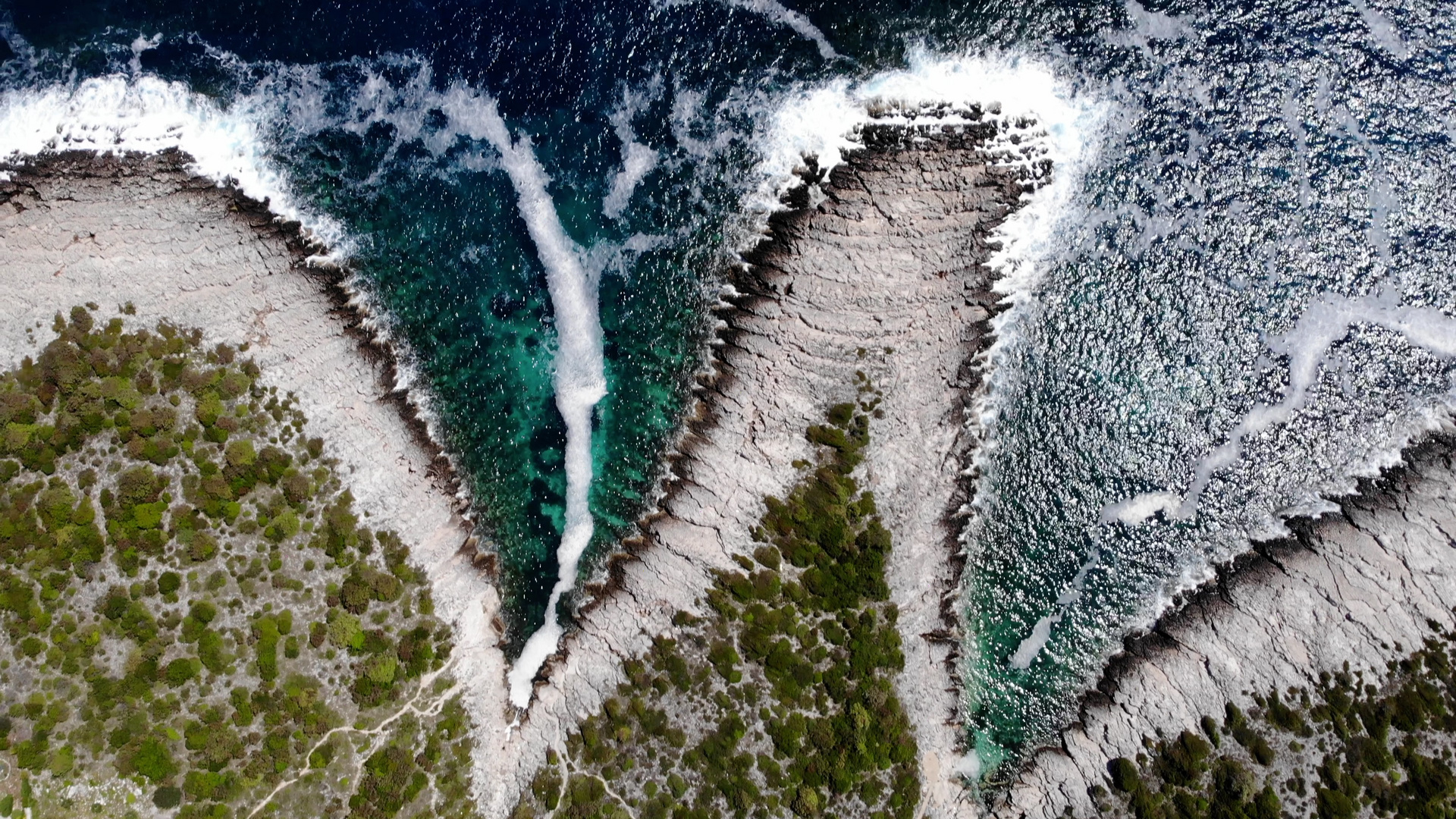 Küste der Insel Korcula bei Zavalatica