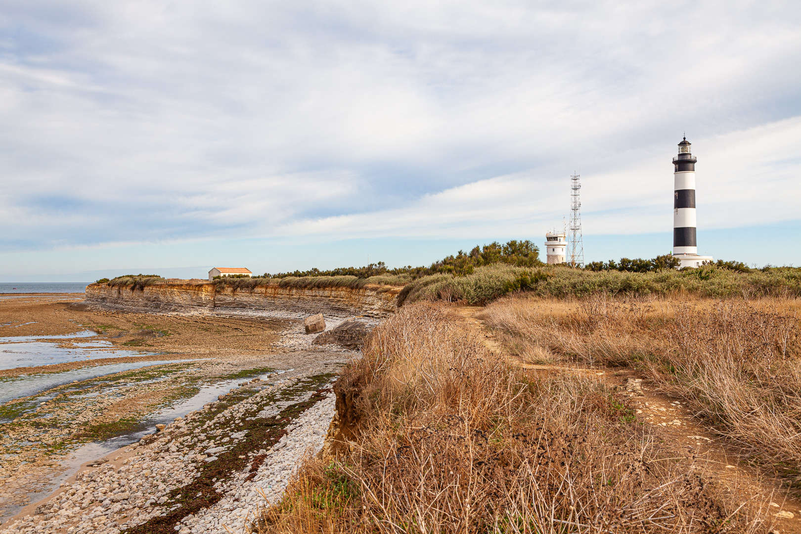 Küste der Île-d'Oléron beim Phare de Chassiron