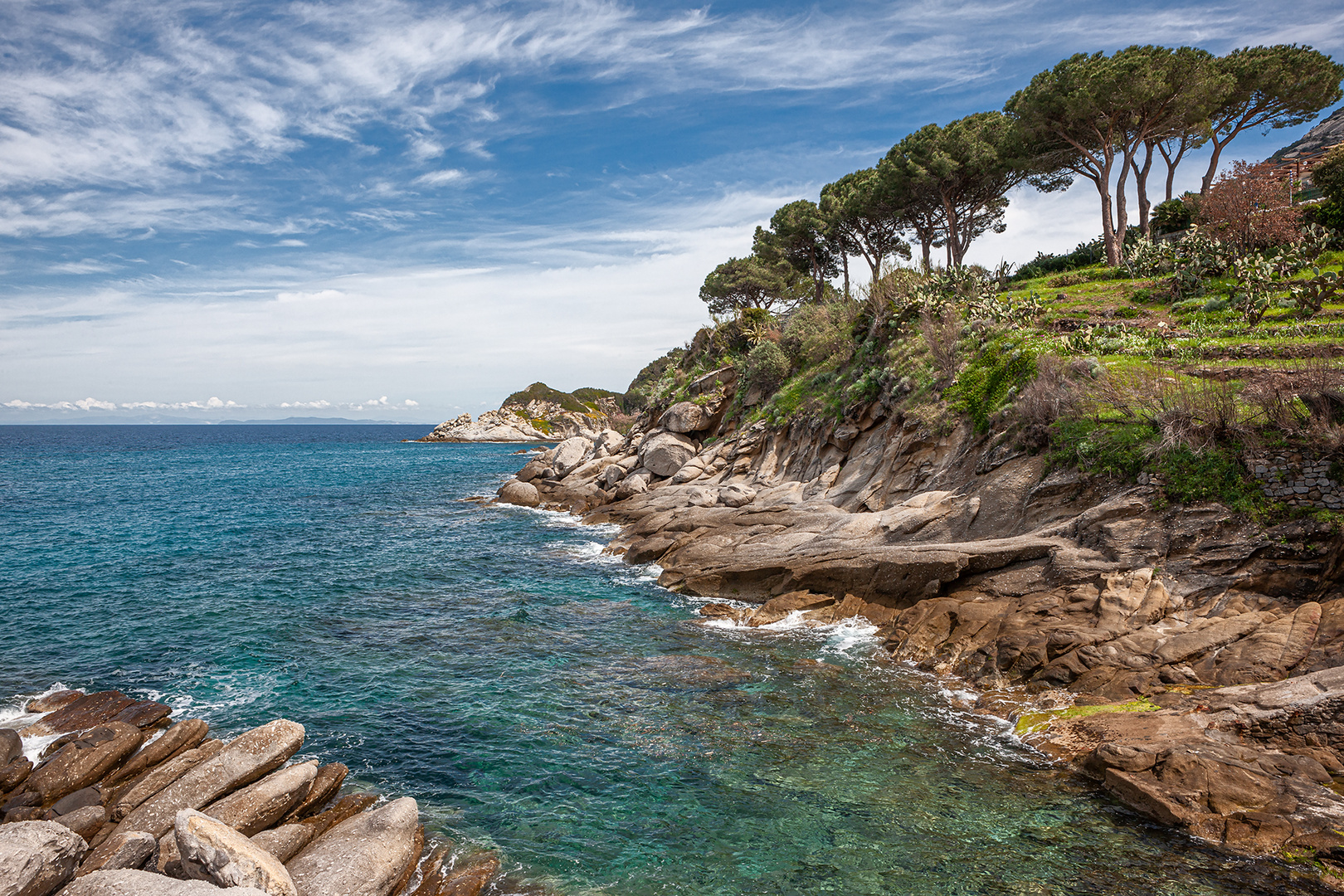 Küstenabschnitt auf Elba