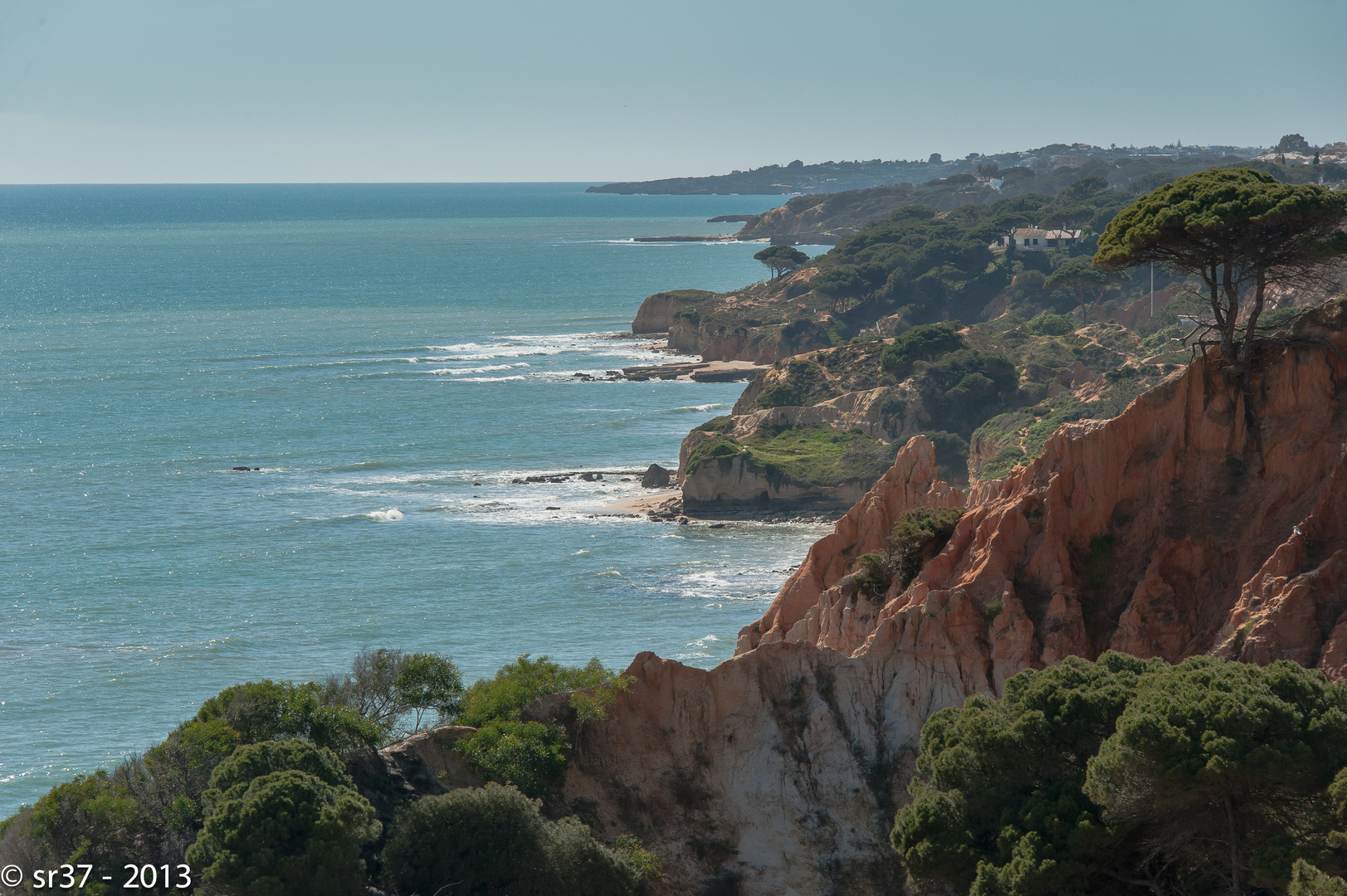 Küstenabschnitt bei Pine Cliffs, Albufeira, Algarve, Portugal