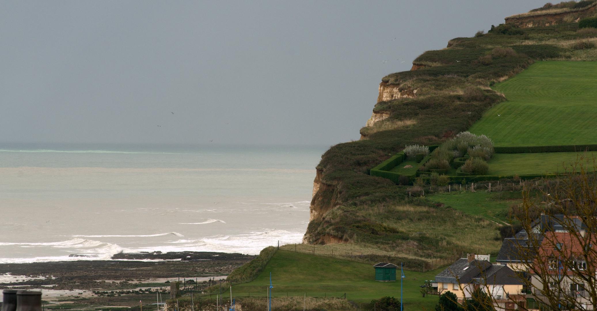 Küstenabschnitt von Pourville, Normandie