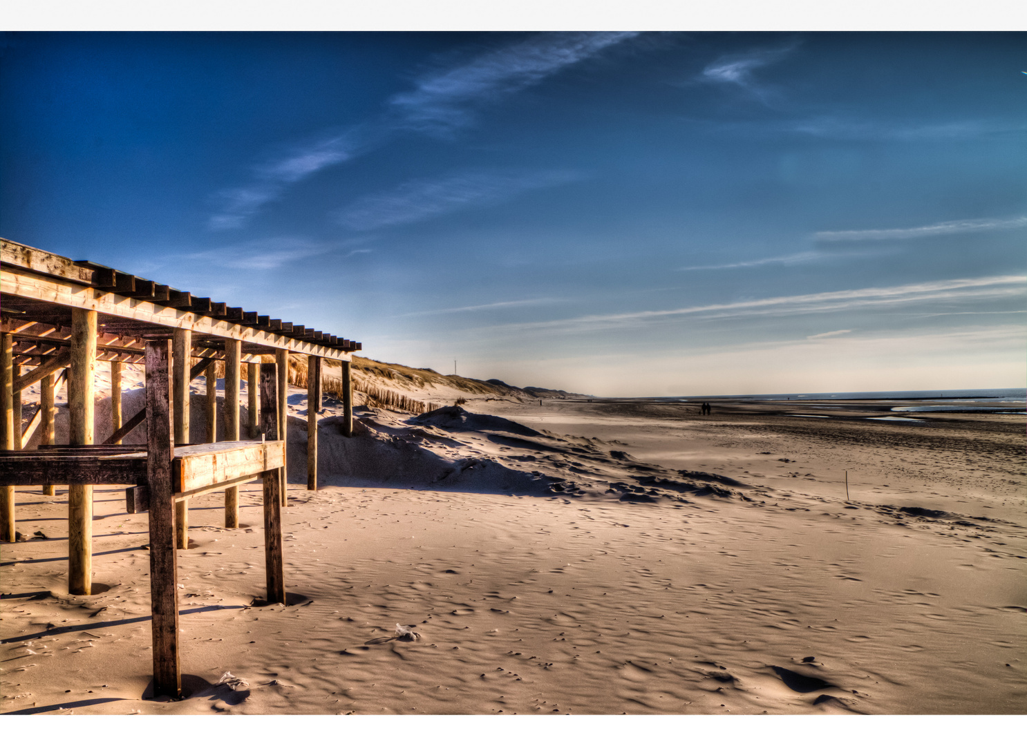 Küstenansicht in Holland Nordsee...