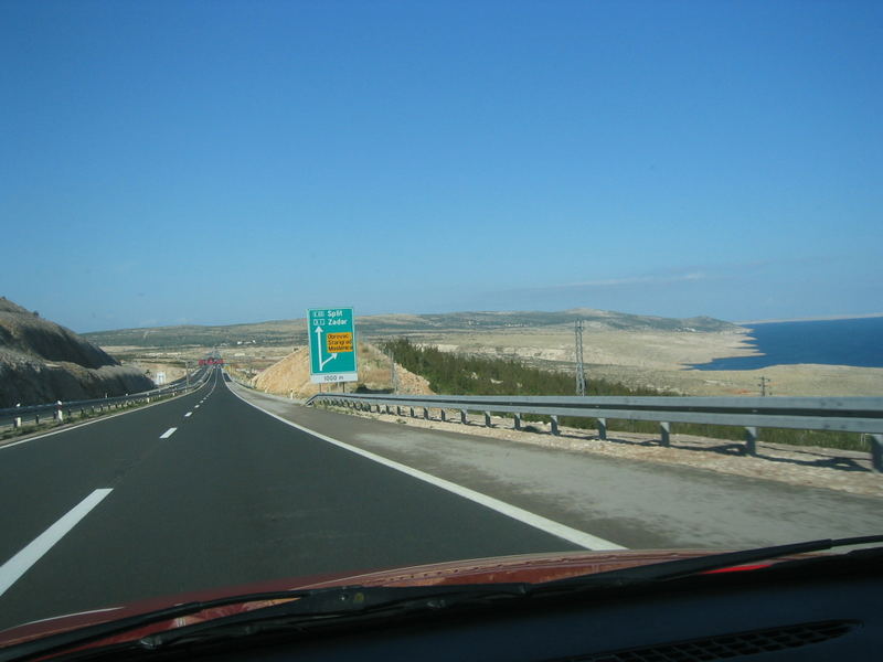 Küstenautobahn an der Kroatischen Adria