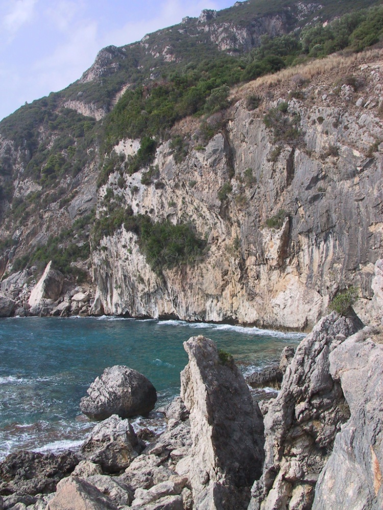 Küstenblick auf Korfu