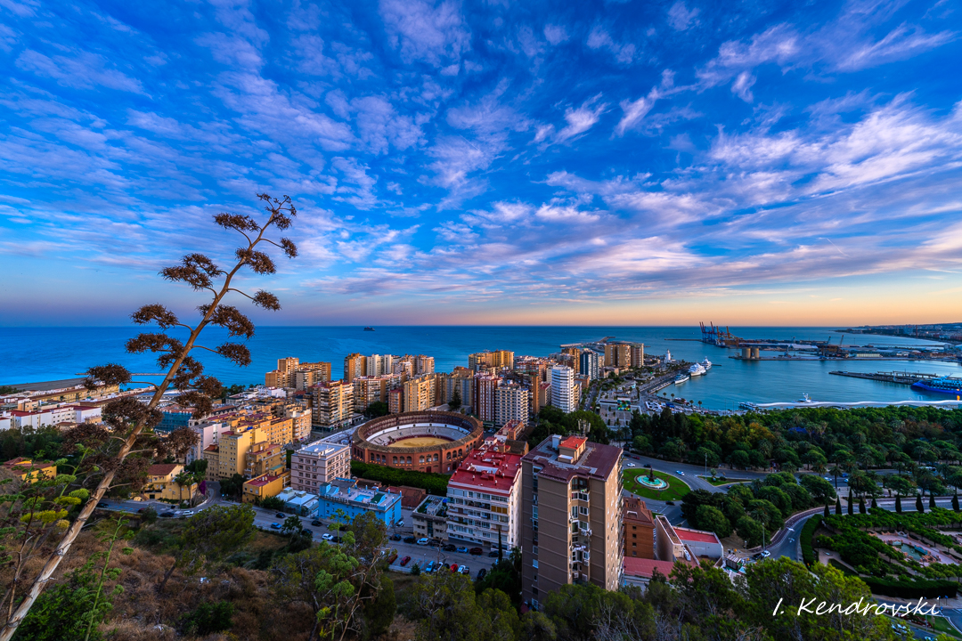 Küstenpanorama von Málaga