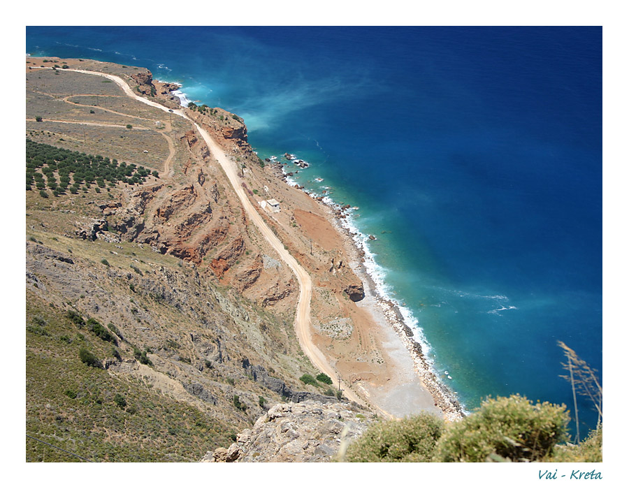 Küstenstreifen in der Nähe von Vai - Kreta