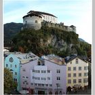 Kufstein - Unterer Stadtplatz und Festung