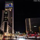 Kufürstendamm in Berlin - Hotel Waldorf Astoria bei Nacht