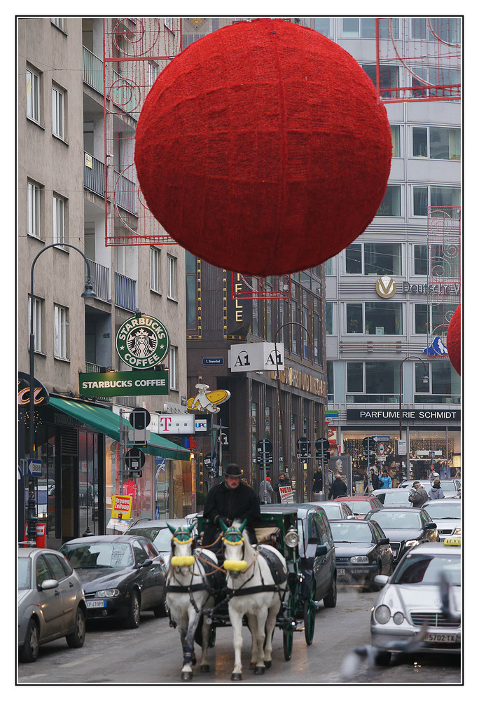 Kugel mit Fiaker, Wien 2009