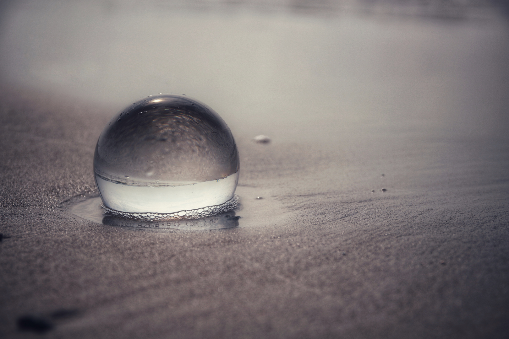 Kugelfoto am Strand 