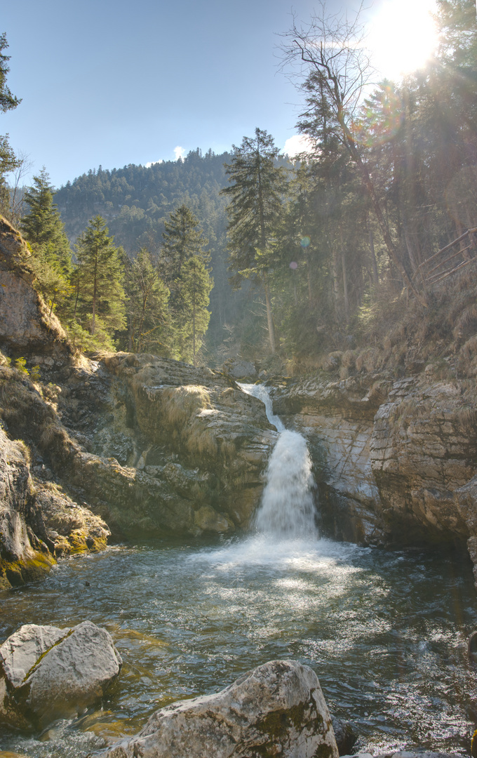 Kuhflucht Wasserfall bei Farchant