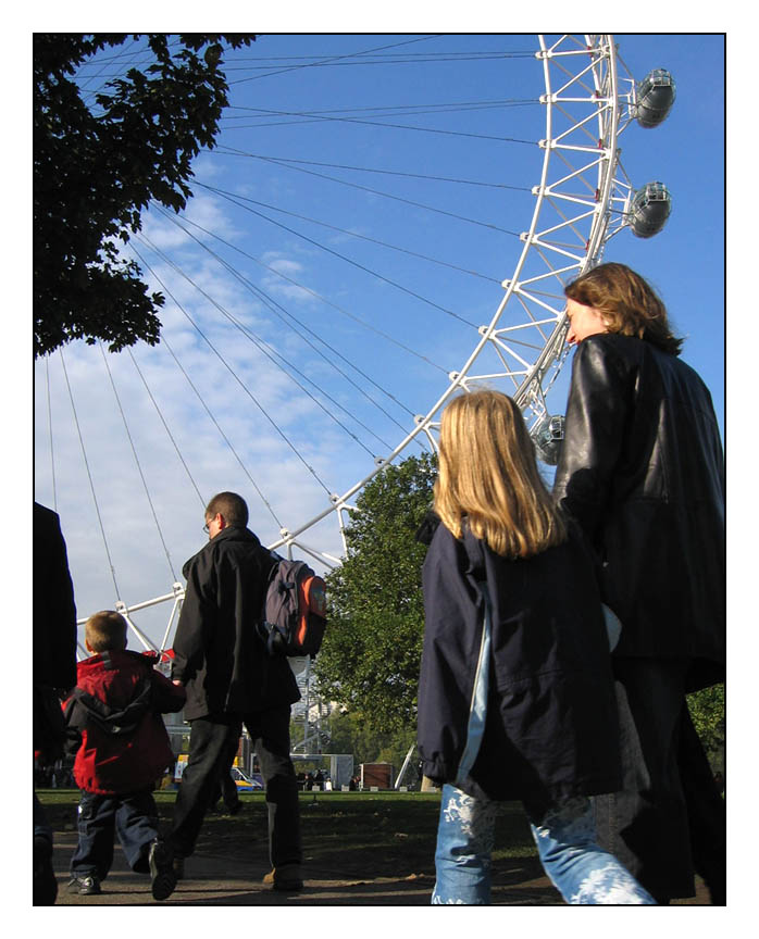 Kulisse vor dem LondonEye