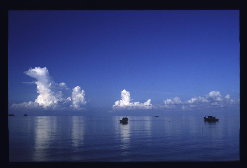 Kumuluswolken über dem Meer vor Tioman (Malaysia)