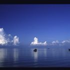 Kumuluswolken über dem Meer vor Tioman (Malaysia)