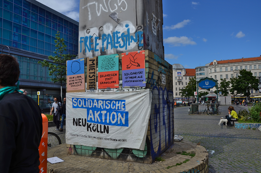 Kundgebung auf dem Herrmannplatz