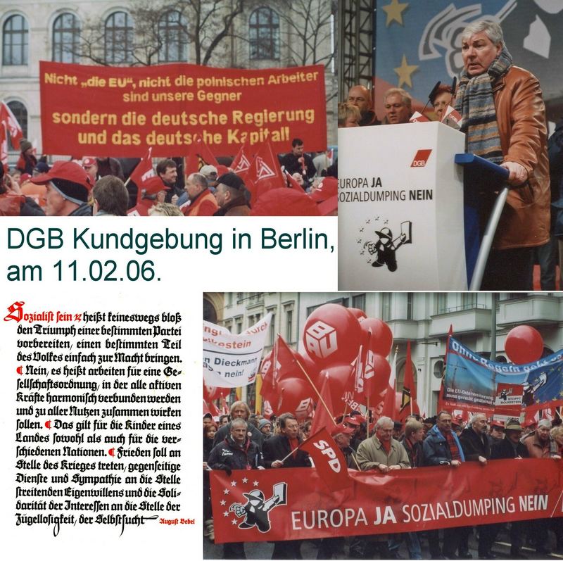 Kundgebung des DGB in Berlin