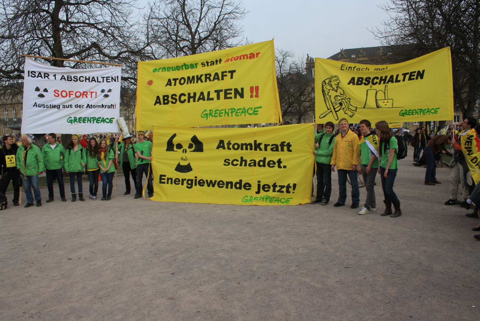 Kundgebung zur Atomkraft Stuttgarter Schlossplatz 2011